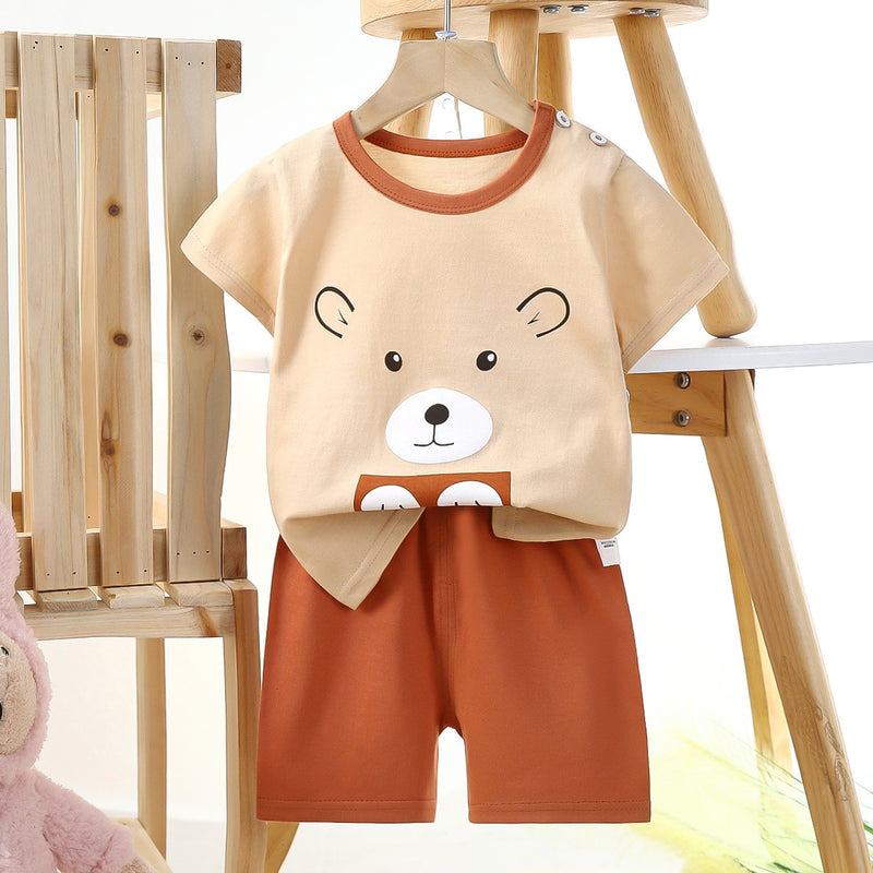Meike | Jungen/Mädchen Shirt-Ärmel-Shirt und Short-Set
