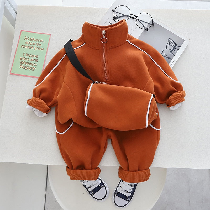 Senn | Bunter Trainingsanzug für Mädchen und Jungen mit Pullover und Hose