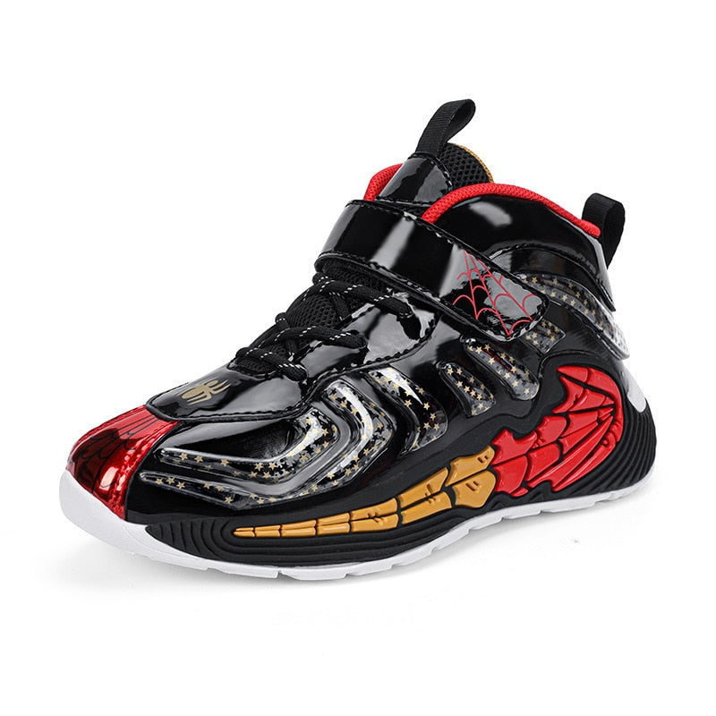 Tibbe | Jungen Spinnennetz Design Basketball/Laufschuhe Rutschfest