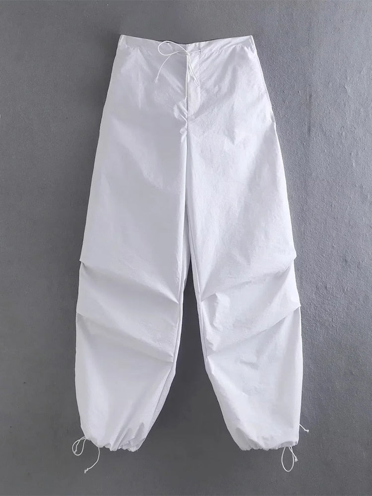 Isolde | Elastische Fallschirmträgerhose mit Taille