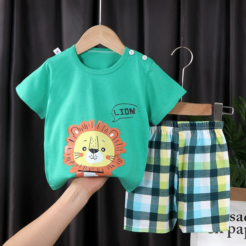 Meike | Jungen/Mädchen Shirt-Ärmel-Shirt und Short-Set