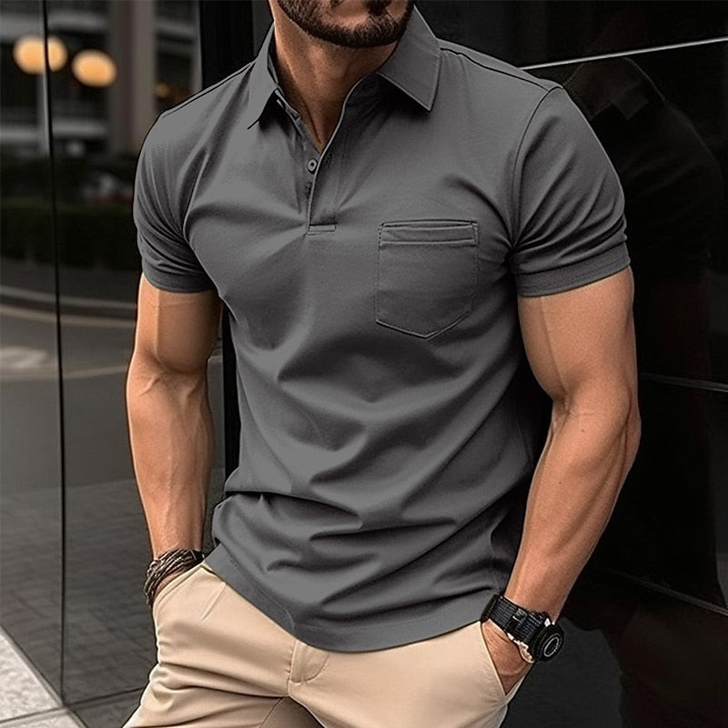 Boaz | Lässiges, minimalistisches Büro-Polohemd