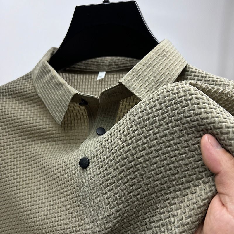 Teun | Atmungsaktives hohles Kurzarm-Poloshirt