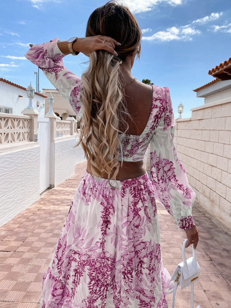 Feline | Sexy Lantern Sleeve Maxi Cover Up Strandkleid