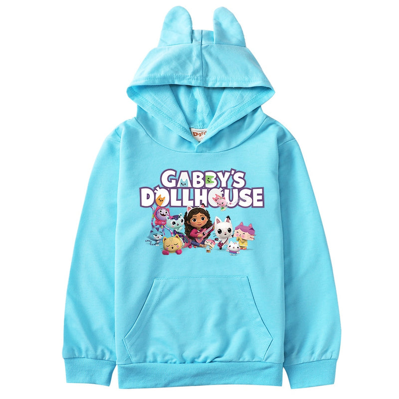 Marre | Gabbys Puppenhaus Katzenohren Hoodie für Mädchen