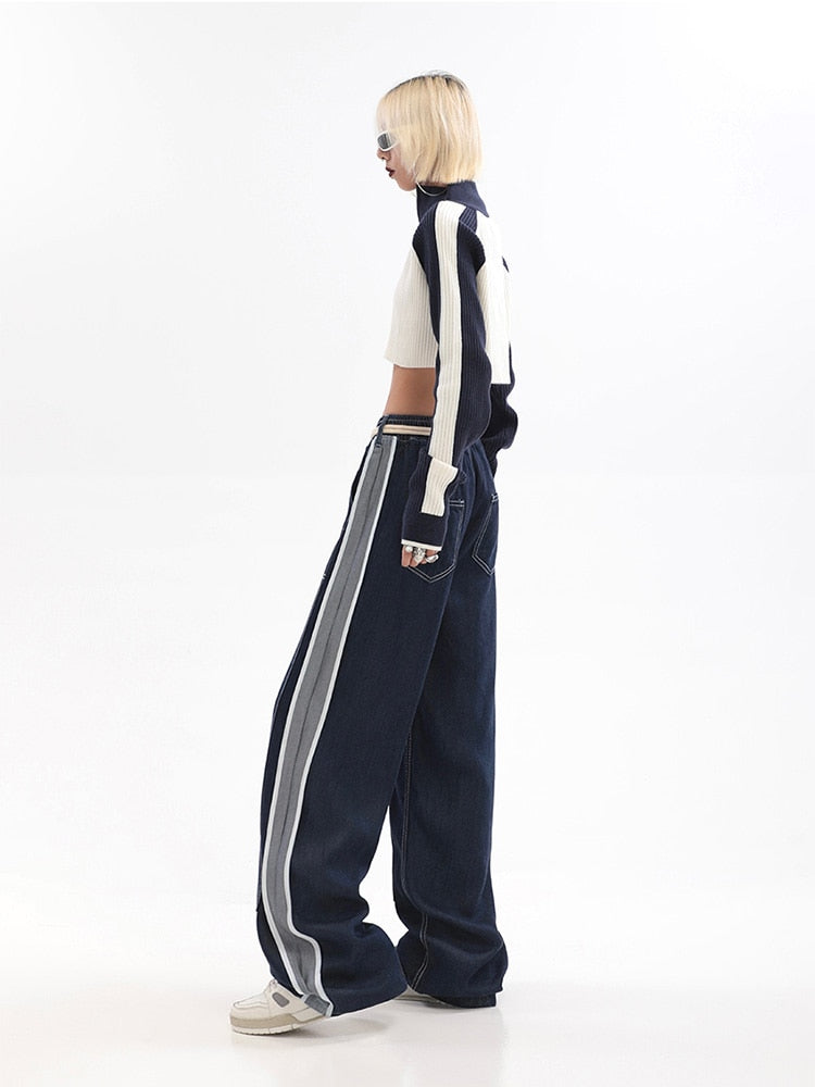 Melanie | Baggy-Hose mit hoher Taille und weitem Bein