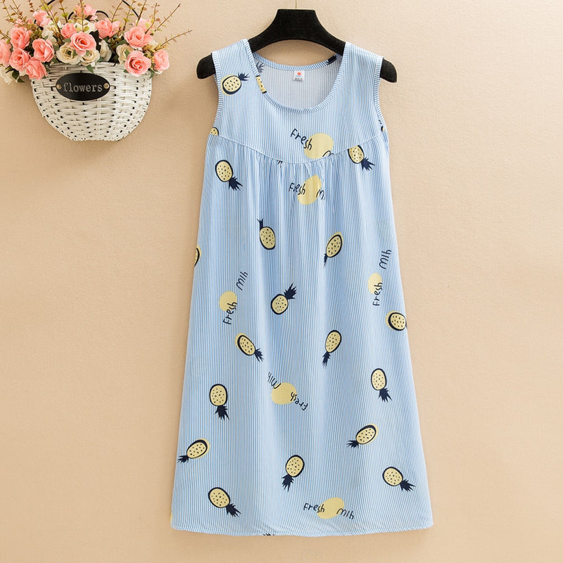 Clio | Bedrucktes lockeres ärmelloses Kleid