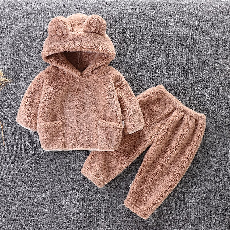 Dagmar | Baby Girl/Boy Bear Hoodie und Hosen Set