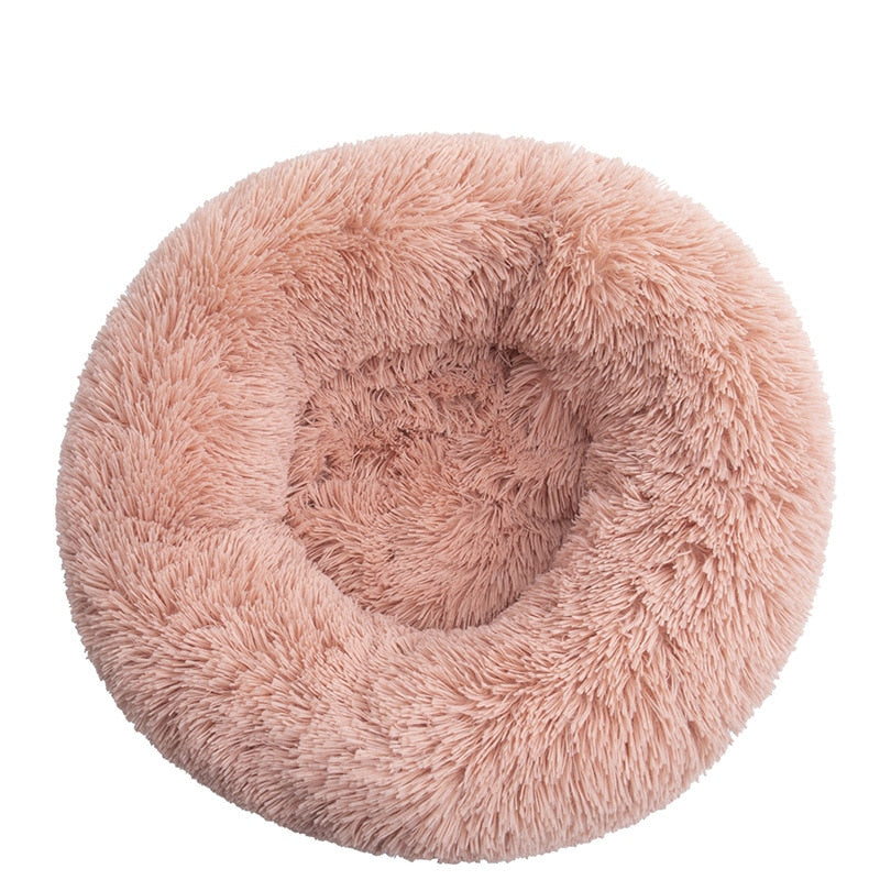 Delia | Haustiere Komfortables weiches Donut-Kuschelbett