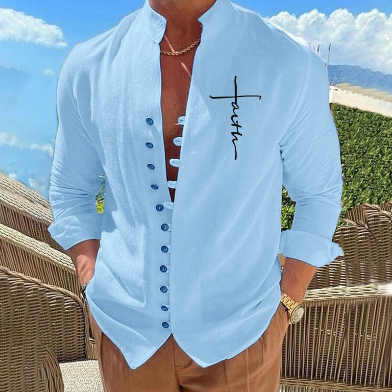 Vince | Button-down Stand up Collar Long Sleeve Shirt