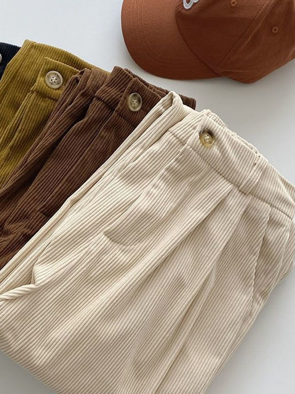 Elowen | Kordhose mit hoher Taille in voller Länge