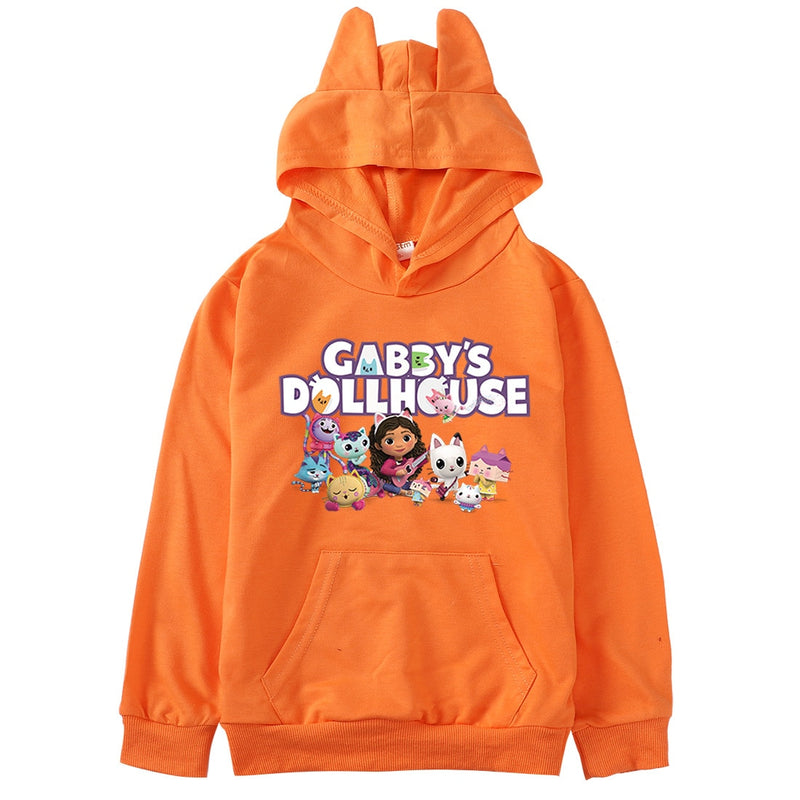 Marre | Gabbys Puppenhaus Katzenohren Hoodie für Mädchen