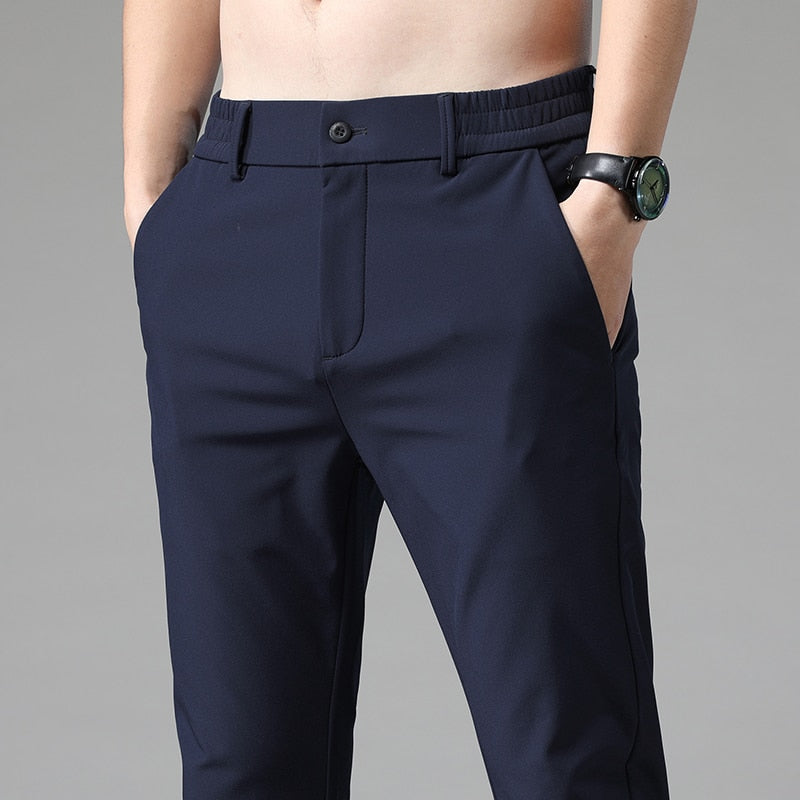 Luca | Lässige Slim Fit Hose mit elastischer Taille Hosenhose