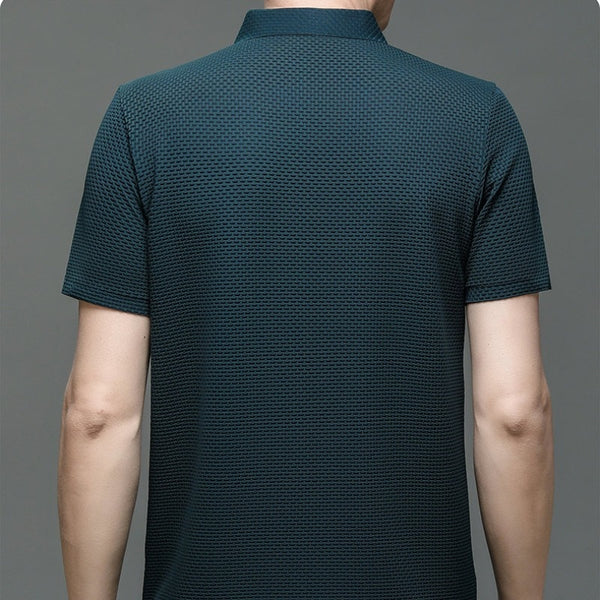 Teun | Atmungsaktives hohles Kurzarm-Poloshirt