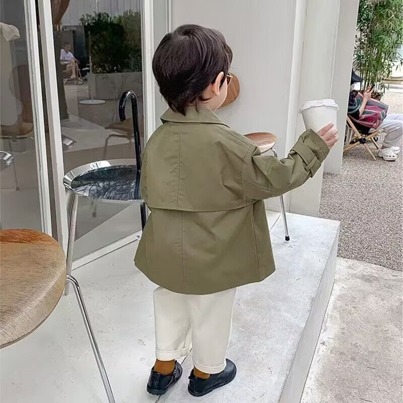 Romy | Mädchen/Jungen Koreanischer dünner Mantel
