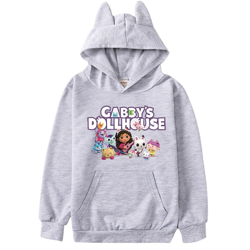 Marre | Gabbys Puppenhaus Katzenohren Hoodie für Mädchen