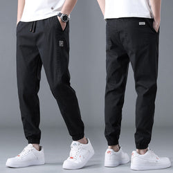 Thomas | Harajuku Minimalistische Baumwoll-Jogger-Hose in lockerer Passform