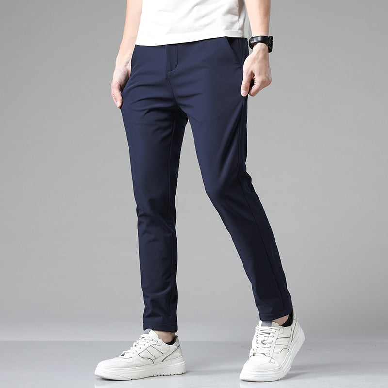 Luca | Lässige Slim Fit Hose mit elastischer Taille Hosenhose