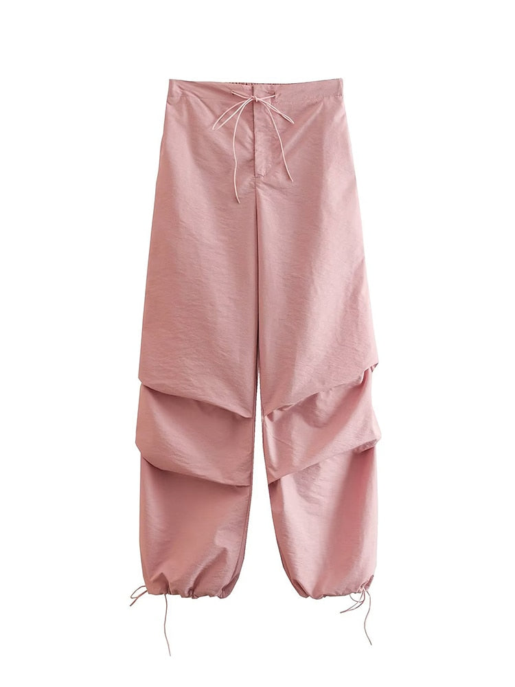 Isolde | Elastische Fallschirmträgerhose mit Taille