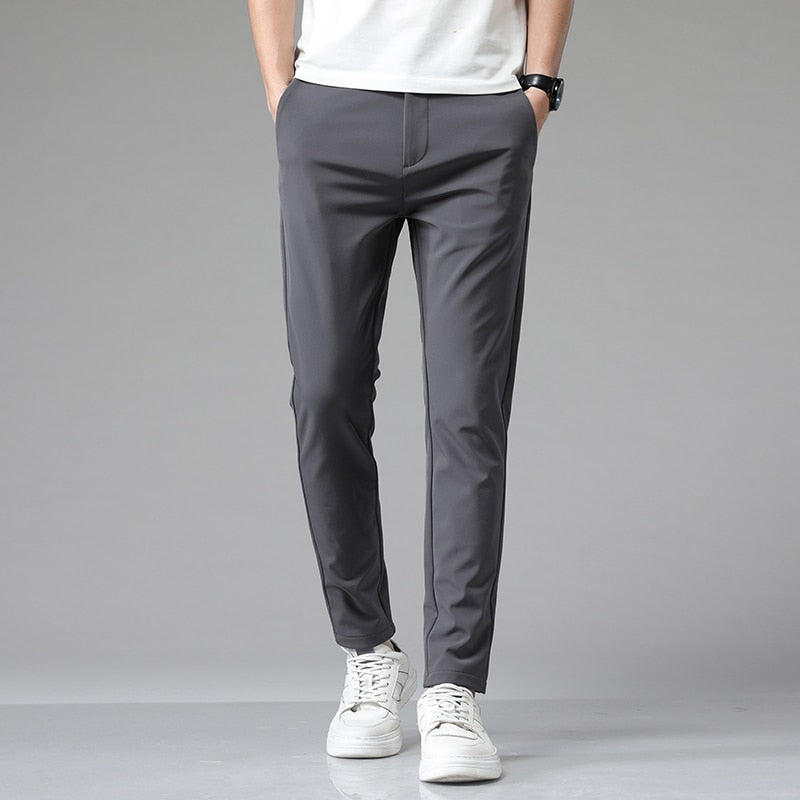 Luca | Lässige Slim Fit Hose mit elastischer Taille Hosenhose