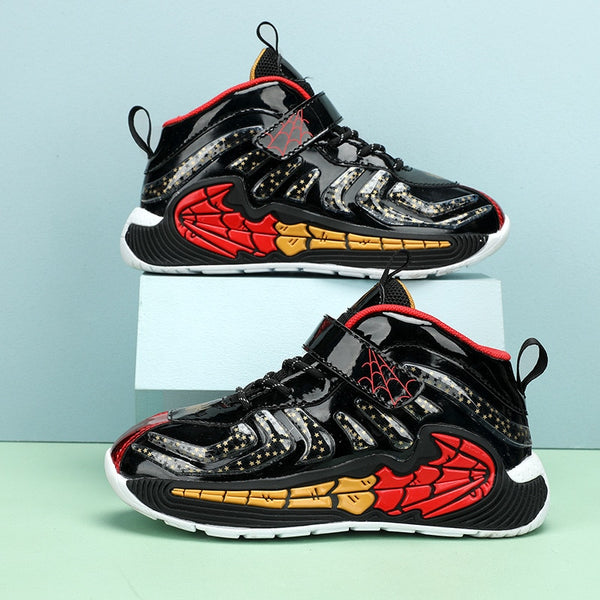 Tibbe | Jungen Spinnennetz Design Basketball/Laufschuhe Rutschfest