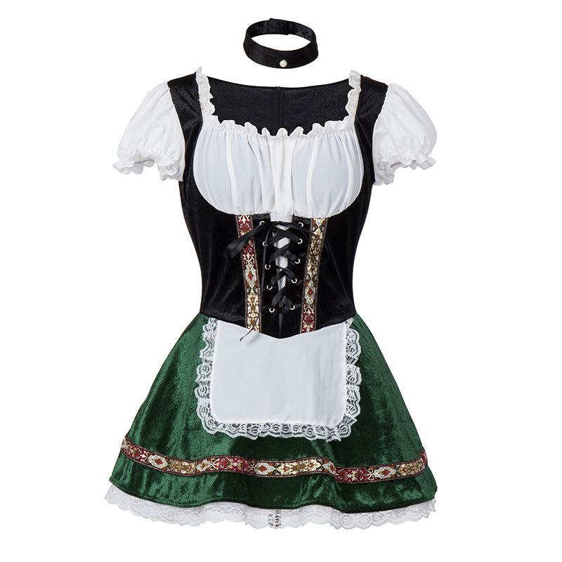 Isadora | Traditionelles Fräulein Cosplay Halloween Korsettkleid