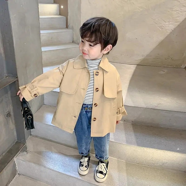 Romy | Mädchen/Jungen Koreanischer dünner Mantel