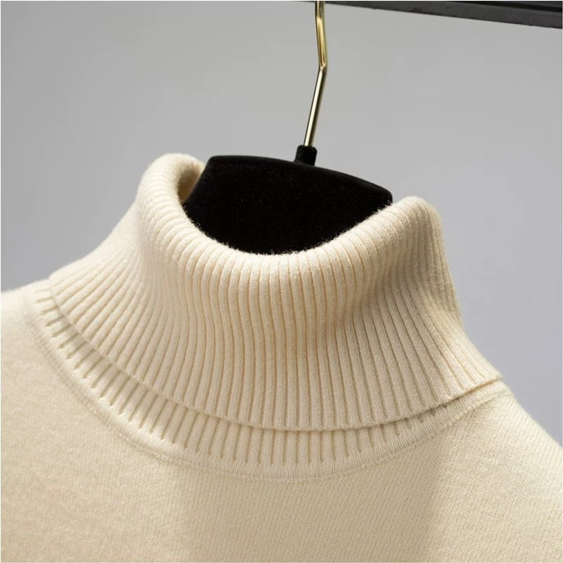 Izara | Eleganter Rollkragenpullover aus Samt