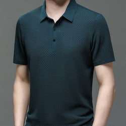 Teun | Atmungsaktives hohles Kurzarm-Poloshirt