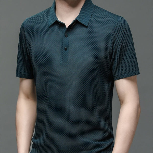 Teun | Atmungsaktives hohles Kurzarm-Poloshirt