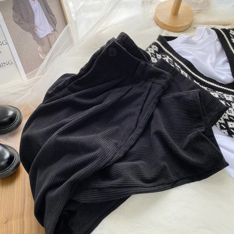 Elowen | Kordhose mit hoher Taille in voller Länge