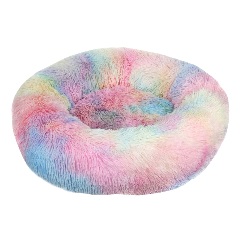 Delia | Haustiere Komfortables weiches Donut-Kuschelbett