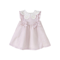 Daniela | Baby Girl Bow Floral besticktes Kleid