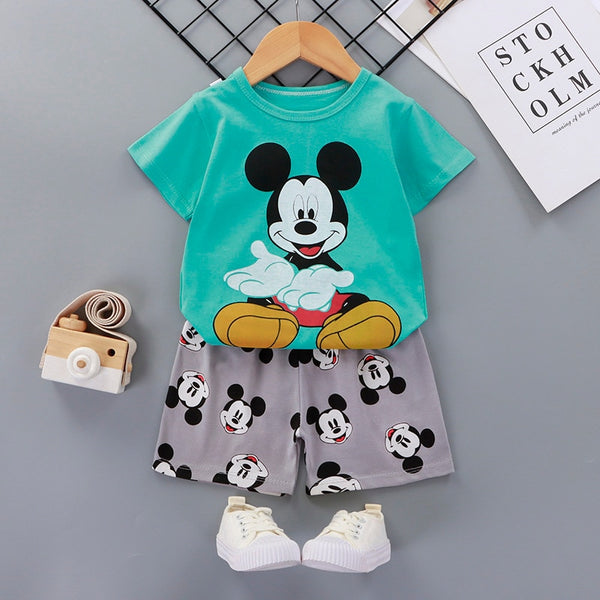 Meike | Jungen/Mädchen Shirt-Ärmel-Shirt und Short-Set