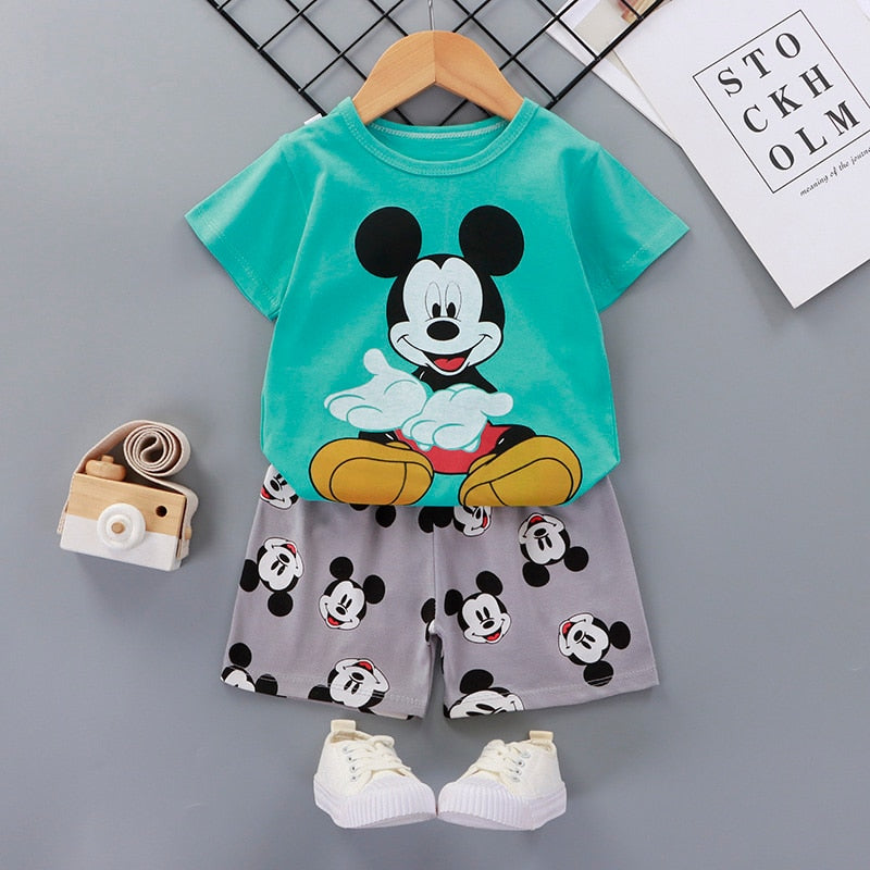 Meike | Jungen/Mädchen Shirt-Ärmel-Shirt und Short-Set