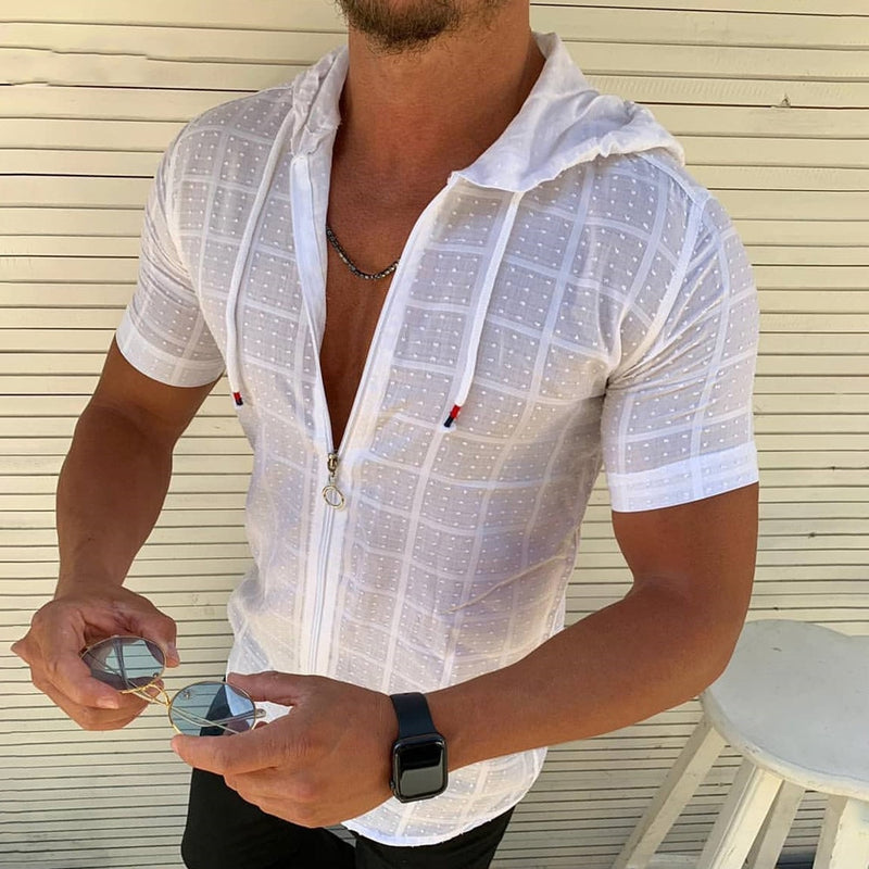 Jack | Ärmelloses/lang/kurzärmeliges Kapuzenshirt mit Reißverschluss