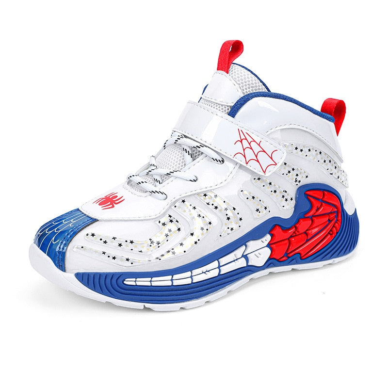 Tibbe | Jungen Spinnennetz Design Basketball/Laufschuhe Rutschfest