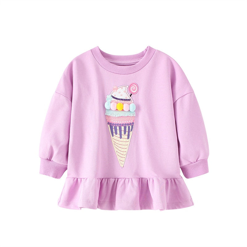 Annaliese | Mädchen Cartoon besticktes Sweatshirt