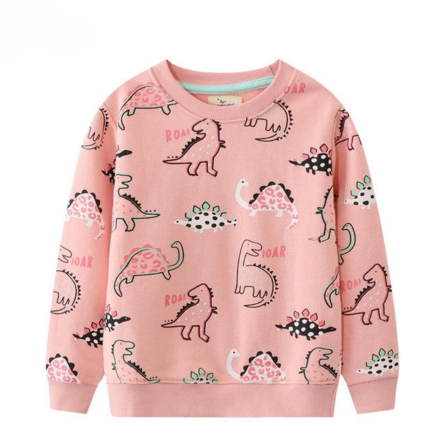 Annaliese | Mädchen Cartoon besticktes Sweatshirt