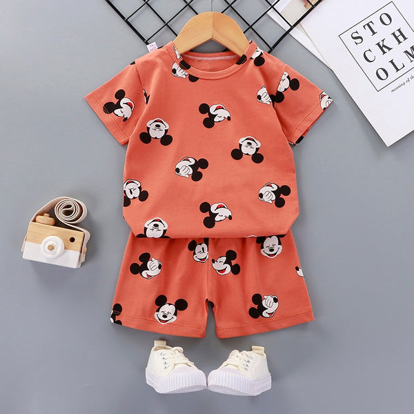 Meike | Jungen/Mädchen Shirt-Ärmel-Shirt und Short-Set