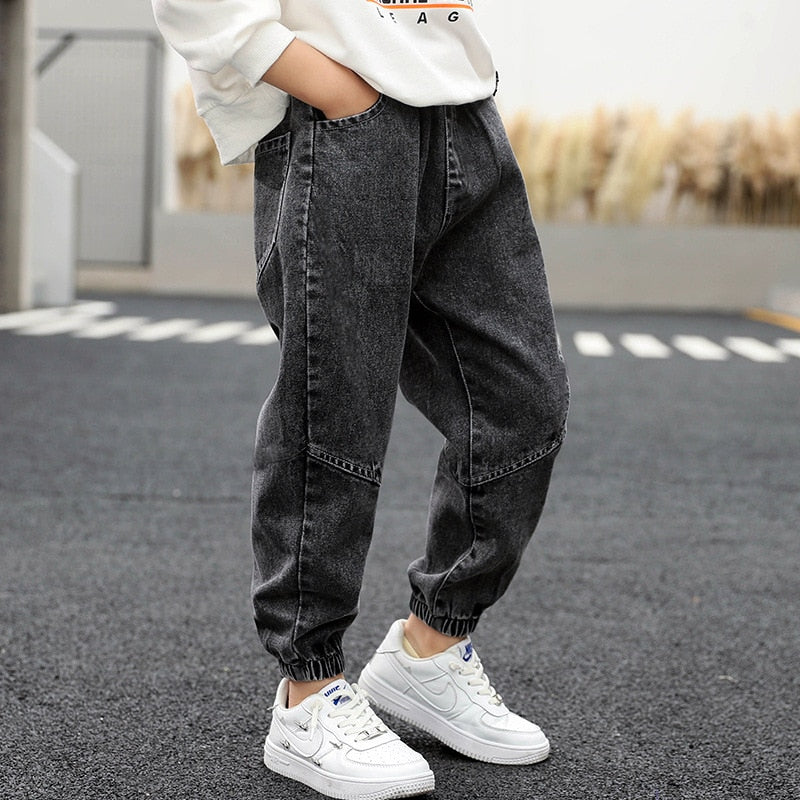 Rafael | Elastische Denim-Jogginghose für Jungen mit elastischer Taille