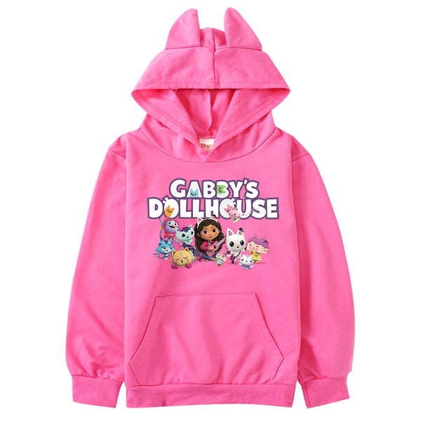 Marre | Gabbys Puppenhaus Katzenohren Hoodie für Mädchen
