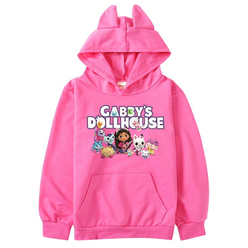 Marre | Gabbys Puppenhaus Katzenohren Hoodie für Mädchen