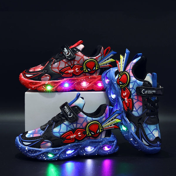Vik | Jungen Spider-Man leuchtende LED beleuchtete Schuhe