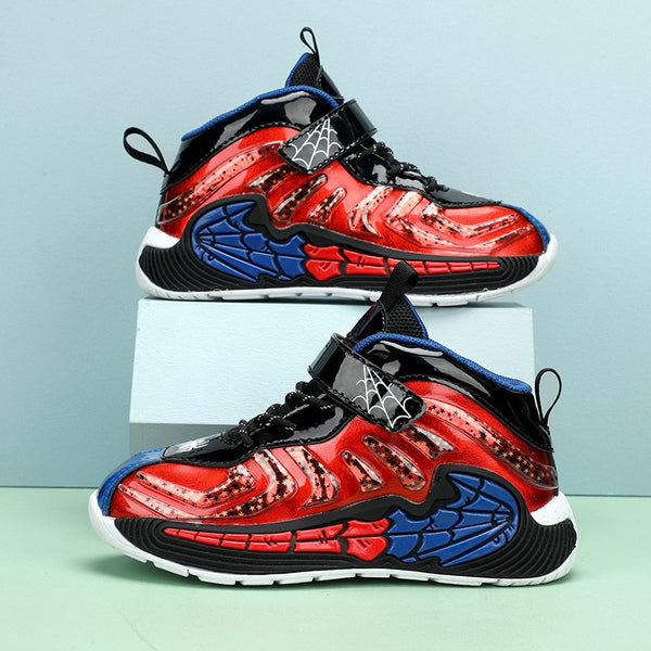 Tibbe | Jungen Spinnennetz Design Basketball/Laufschuhe Rutschfest