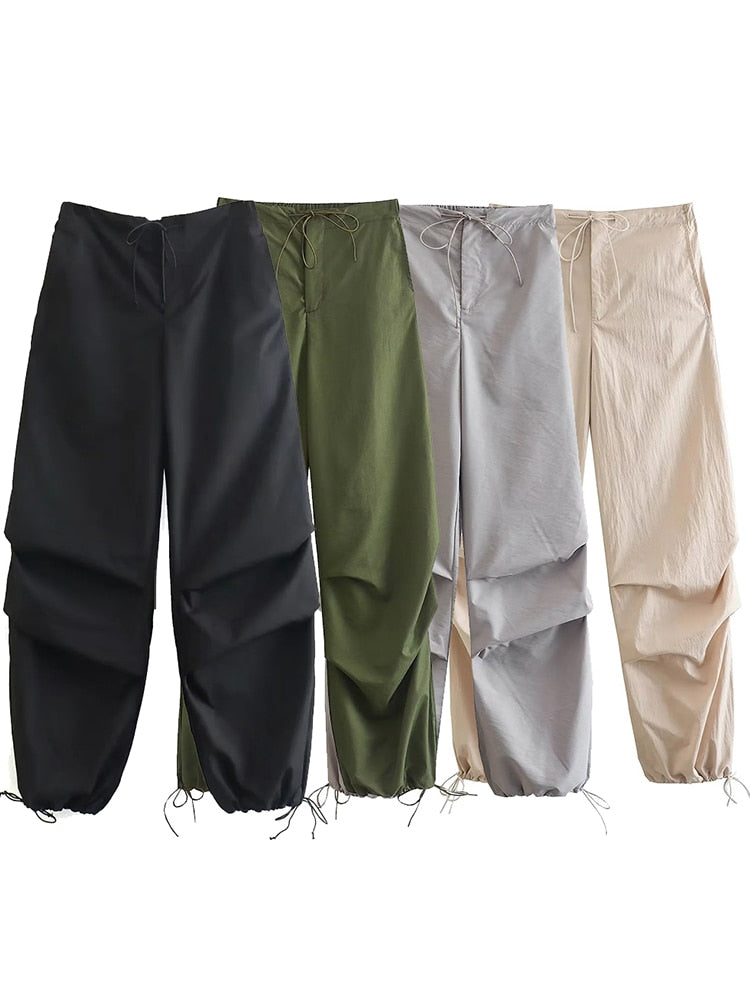 Isolde | Elastische Fallschirmträgerhose mit Taille