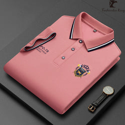 Siem | Koreanisches Luxus-Poloshirt mit gesticktem Reverskragen