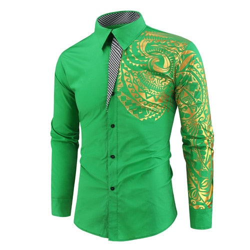 Jacob | Tribal Ärmelbluse mit langen Ärmeln