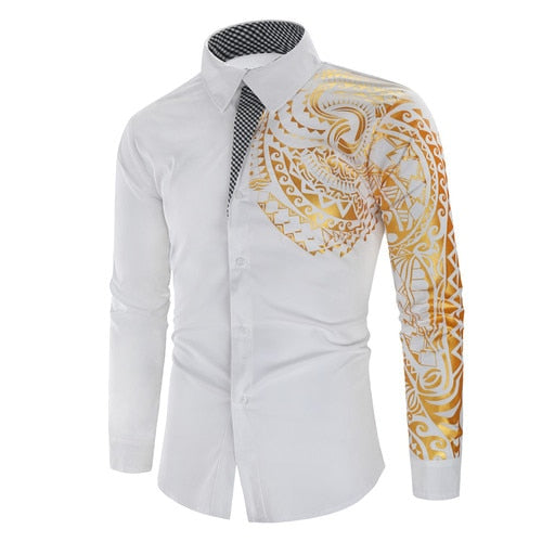 Jacob | Tribal Ärmelbluse mit langen Ärmeln