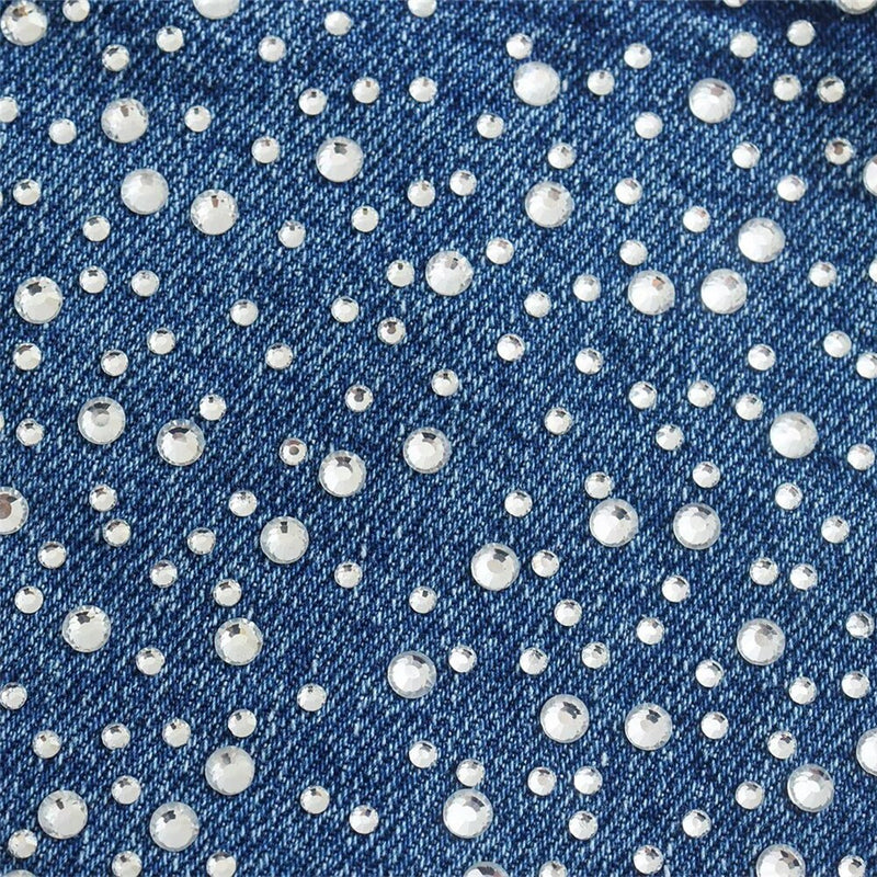 Evi | Sexy kurze Jeansbluse